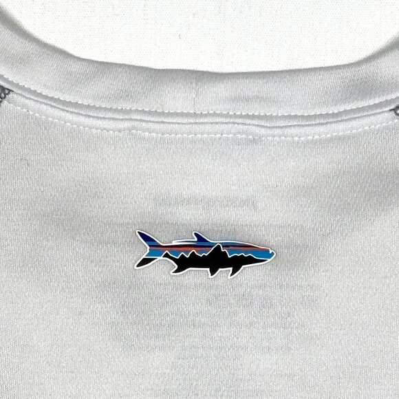 Lot of 2 Patagonia Fitz Roy Performance Fishing Zip-Pocket L/S T-Shirt Mens L - Picture 6 of 15